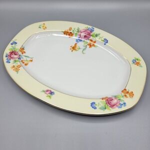 Vtg TK Thuny Lexington Czechoslovakia Serving Platter Rectangular 12" x 8.5"